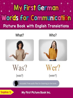 cover image of My First German Words for Communication Picture Book with English Translations